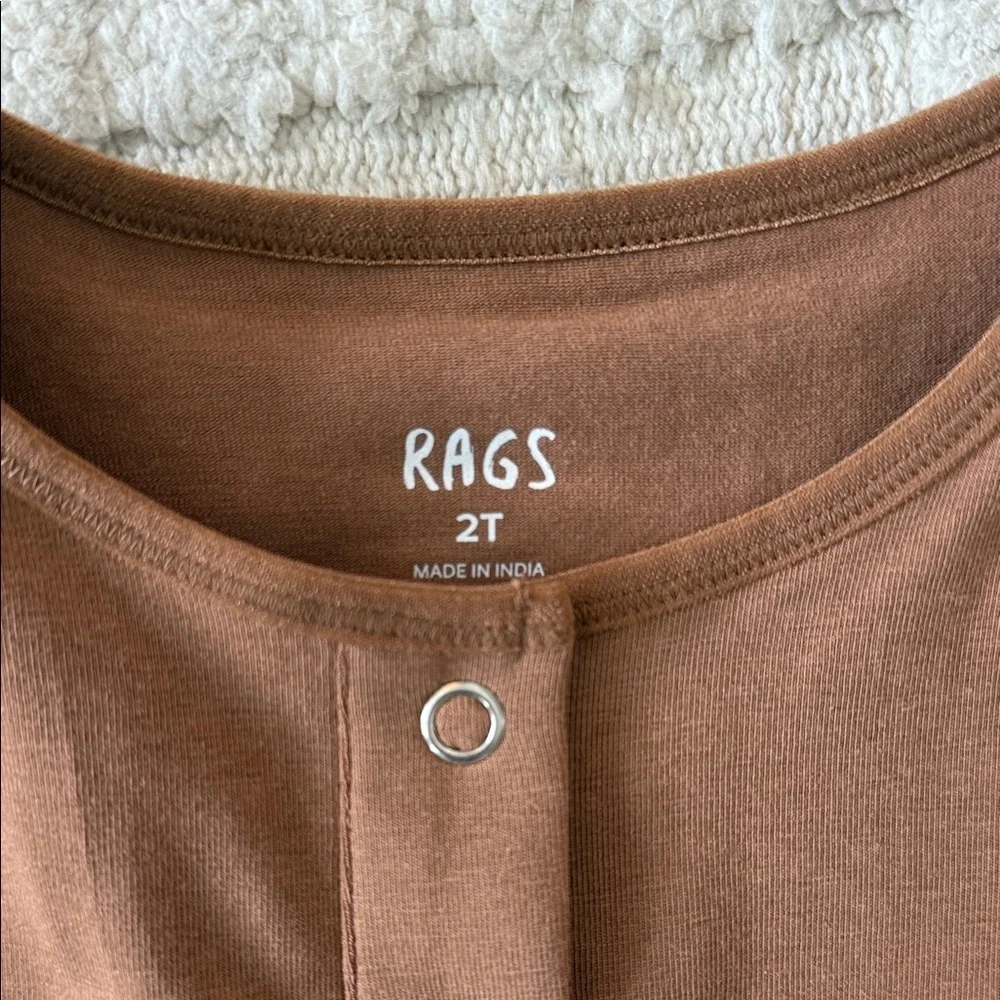 RAGS Brown Kids One Piece - Picture 2 of 3